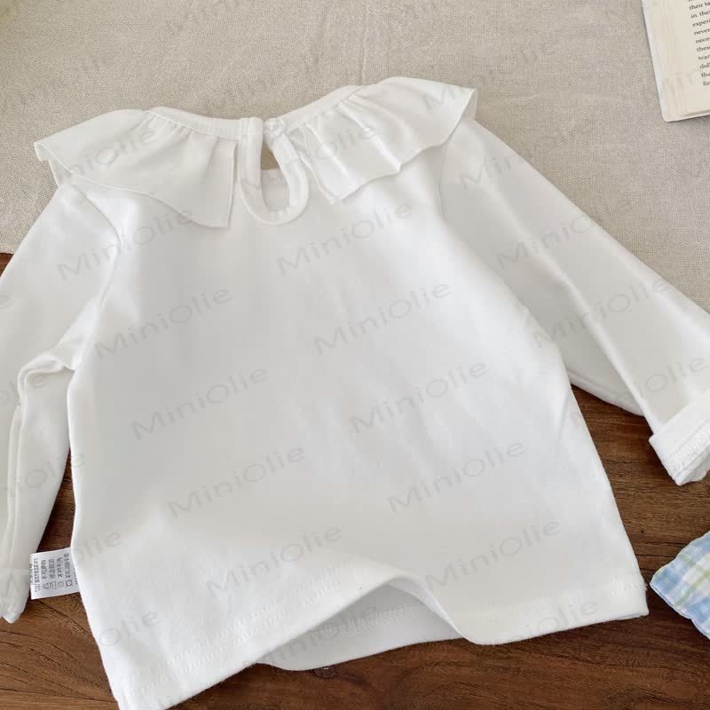 ベビーアップルドッグ デニムオーバーオール＆ホワイトトップス - image 15