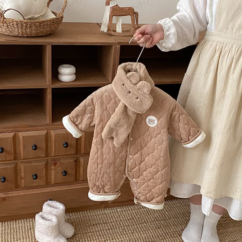 ベビースカーフ かわいい漫画キルティングロンパース - image 12