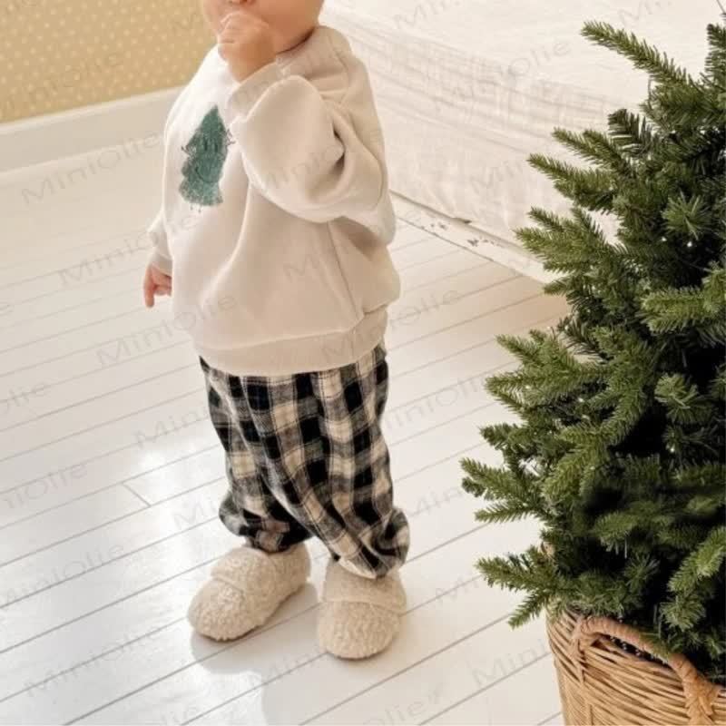 ベビー幼児用チェック柄ジョガーパンツ - image 7