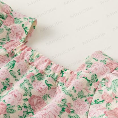 幼児用パフスリーブトップスとワイドレッグパンツセット - image 5