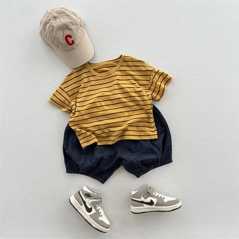 幼児用ストライプカジュアルTシャツ - image 10