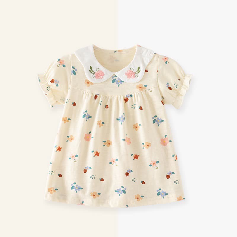 ベビー・幼児用女の子向け花柄サマーDress - 色とりどりの花 - 3～4歳 - image 4