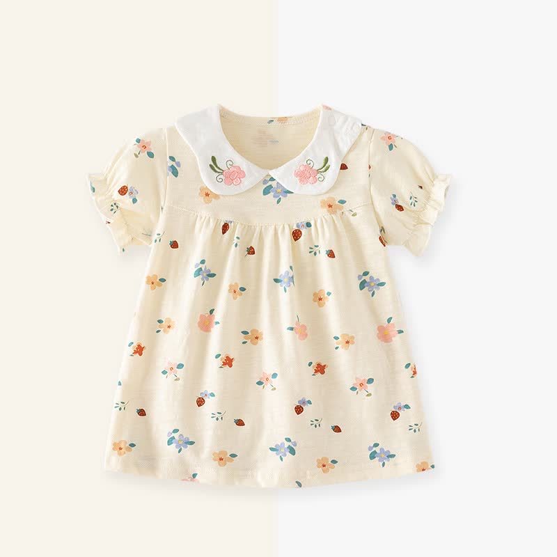 ベビー・幼児用女の子向け花柄サマーDress - 色とりどりの花 - 3～4歳 - image 4