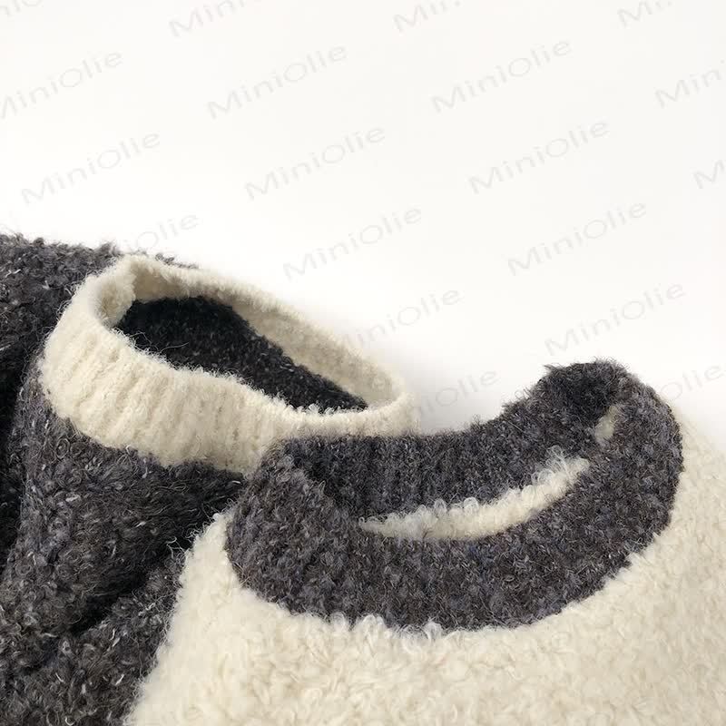 キッズラウンドネックプルオーバーニットセーター - image 6