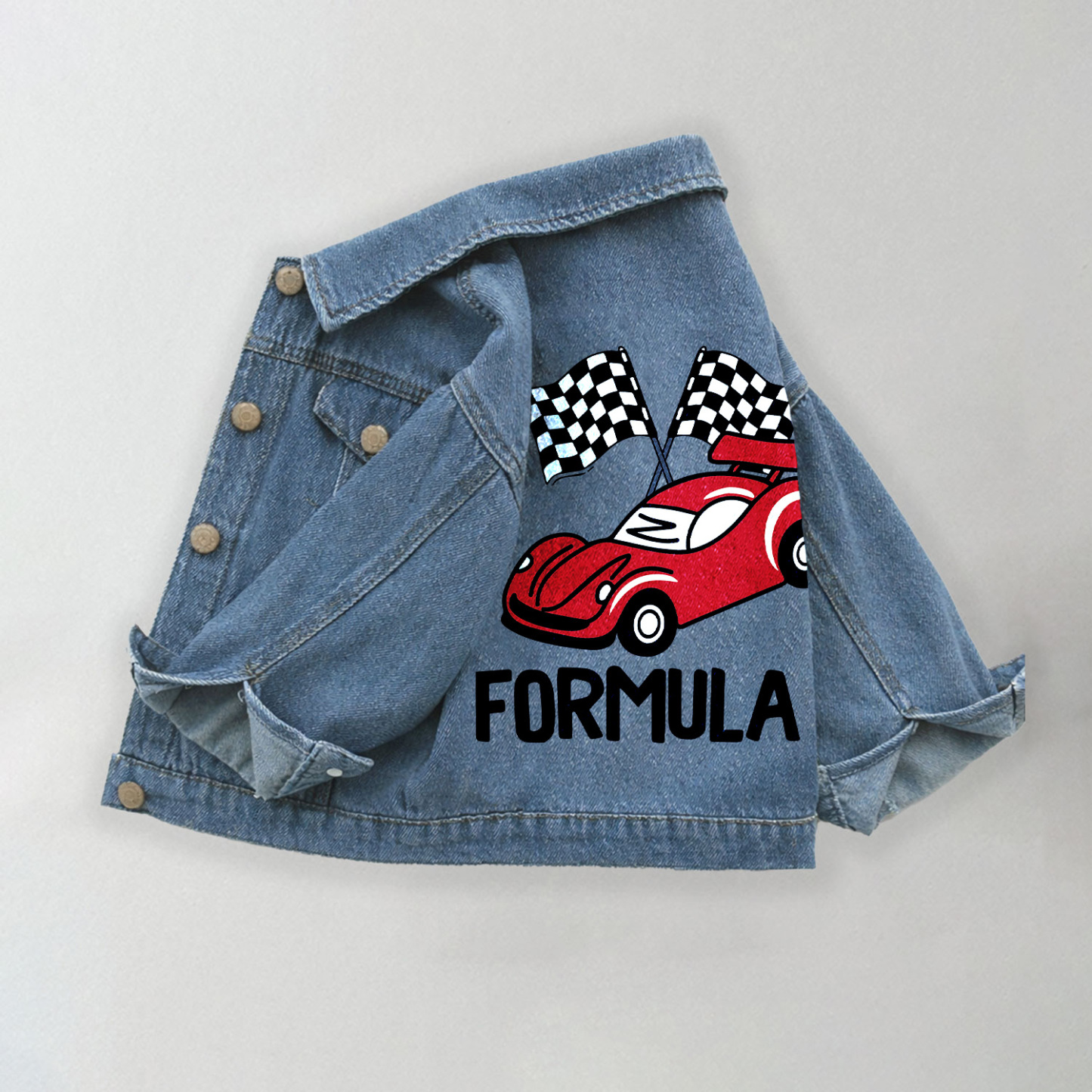 FORMULA 1幼児用デニムジャケット - 青 - 10-11歳 - image 1