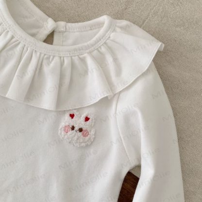 ベビーアップルドッグ デニムオーバーオール＆ホワイトトップス - image 13