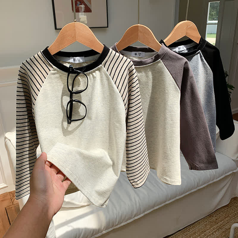 キッズ コントラストカラー ラグラン ベースレイヤー Tシャツ - image 14