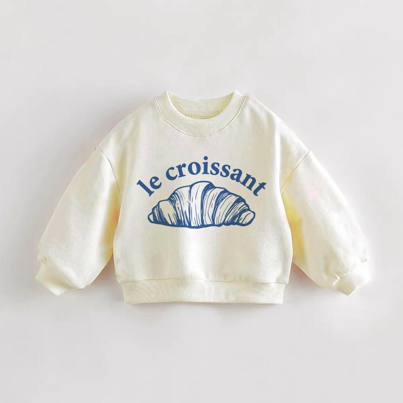 LE CROISSANT幼児用クリームスウェットシャツ - クリーム - 3～5歳 - image 1
