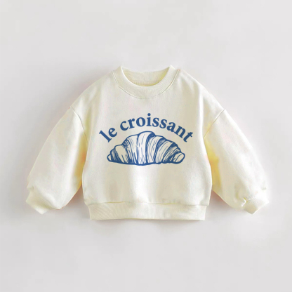 LE CROISSANT幼児用クリームスウェットシャツ - クリーム - 3～5歳 - image 1