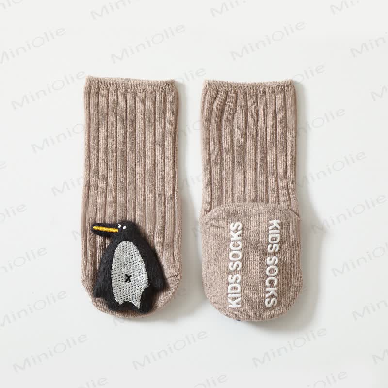ベビー3Dアニマルリブフロアソックス - カーキ - 1～3歳 - image 12