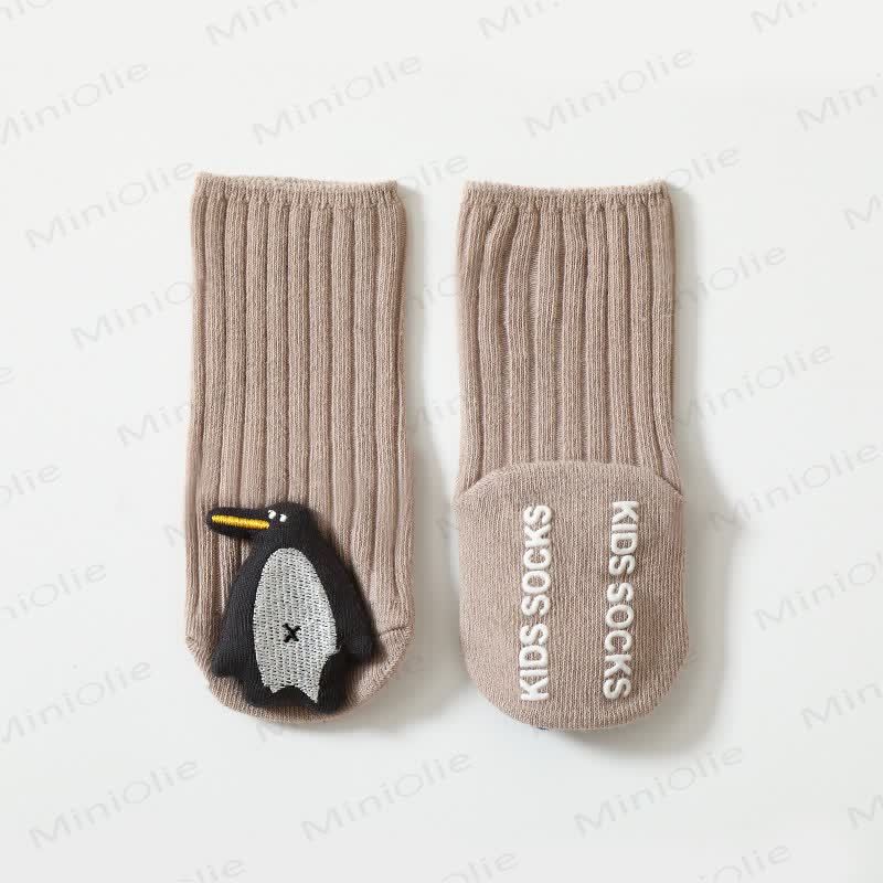 ベビー3Dアニマルリブフロアソックス - カーキ - 1～3歳 - image 12