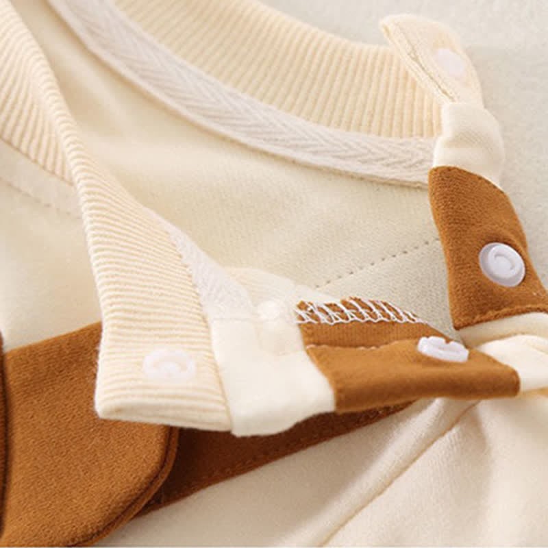 ベビーベア カラーブロック ロンパース（帽子付き） - image 4