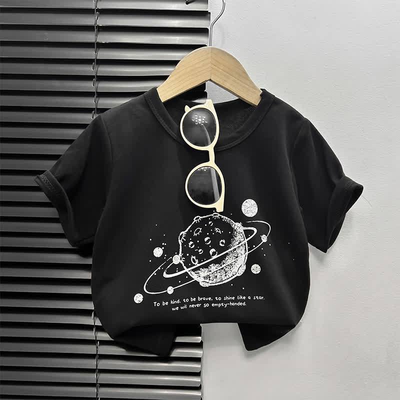 幼児用漫画柄ボックス型Tシャツ - ブラックムーン - 4～5歳 - image 7