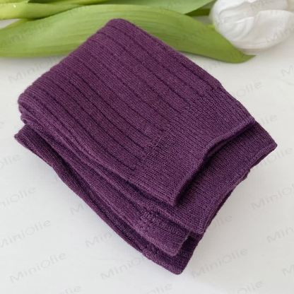 幼児用女の子用シンプル無地レギンス - 紫 - 4-6T - image 8