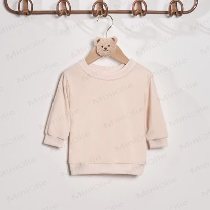 MAMA/MAMA'S BOYマミー＆ミー ベージュ ファミリー スウェットシャツ - image 6