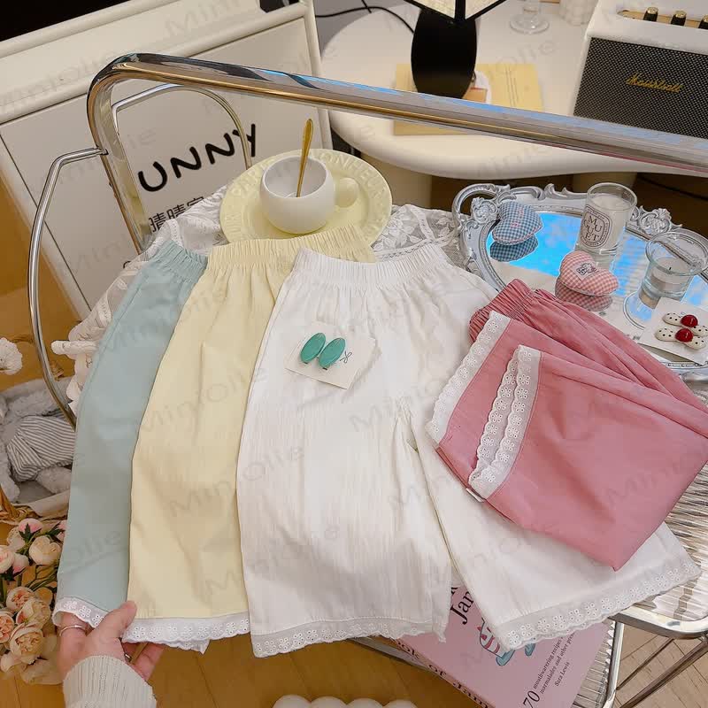 幼児用女の子レースカジュアルパンツ - image 2