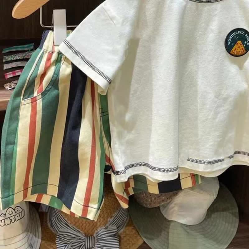 ワンダフルスペース 幼児用 2ピース ストライプセット - image 4