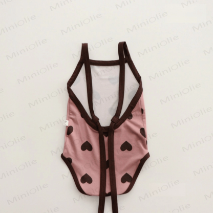 ベビーサスペンダー付きバックレスラブ水着（帽子付き） - image 4