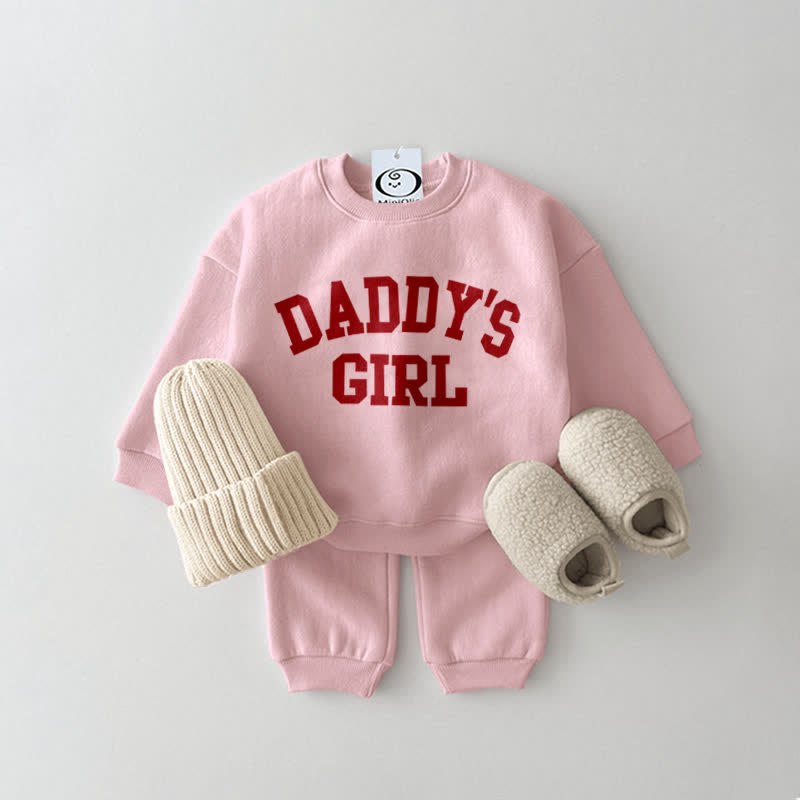 DADDY'S GIRL ベビー 2ピース ピンクセット - image 1