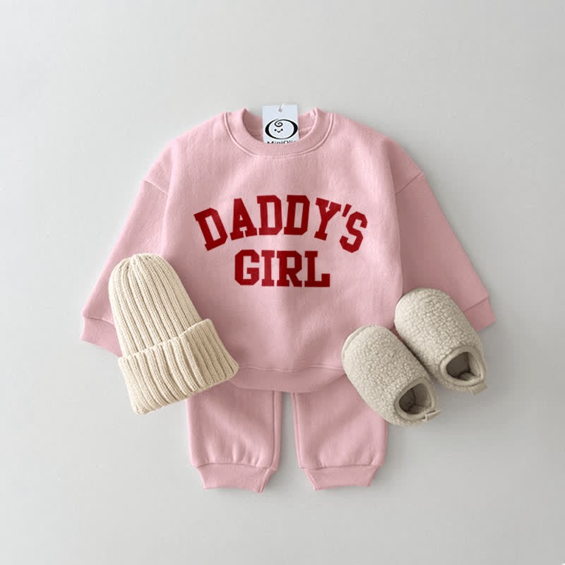 DADDY'S GIRL ベビー 2ピース ピンクセット - image 1
