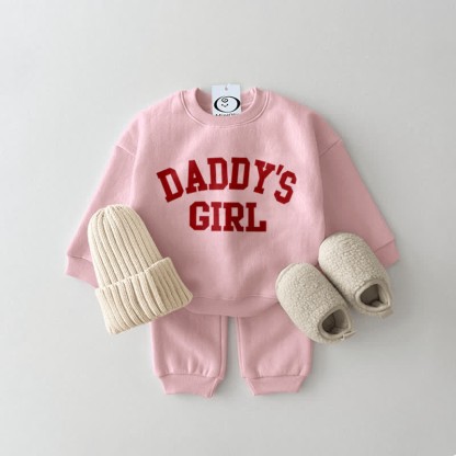DADDY'S GIRL ベビー 2ピース ピンクセット - image 1