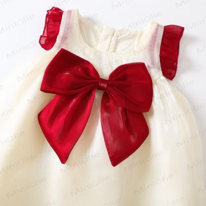 ベビー幼児女の子用リボンフリルドレス - image 4