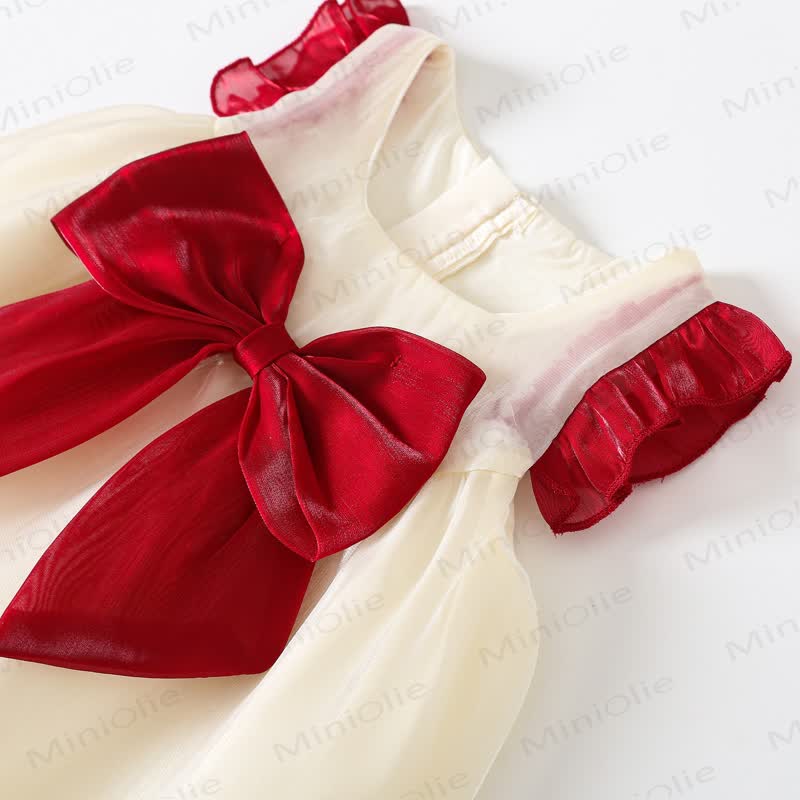 ベビー幼児女の子用リボンフリルドレス - image 6