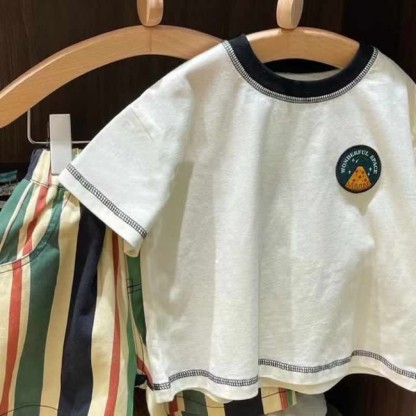 ワンダフルスペース 幼児用 2ピース ストライプセット - image 2