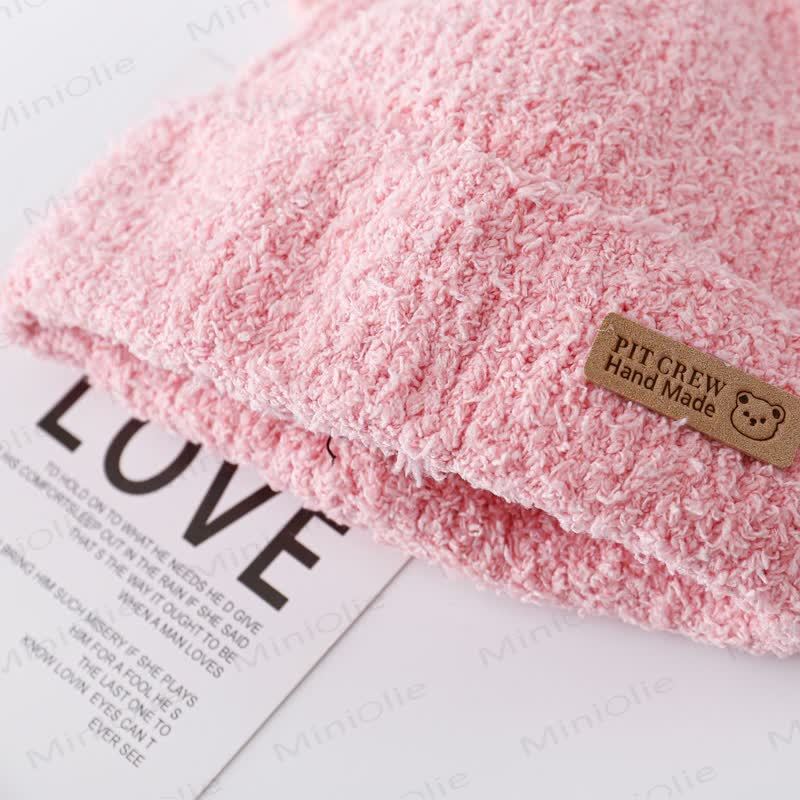 ベビーぬいぐるみクマ耳ニットキャップ - image 8