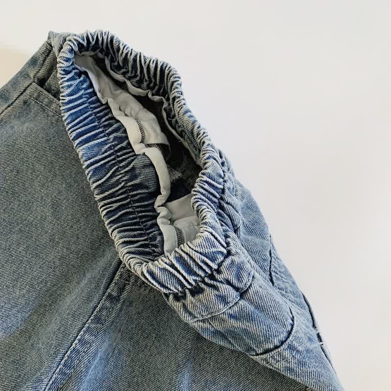 幼児男の子用デニム刺繍スマイルパンツ - image 8