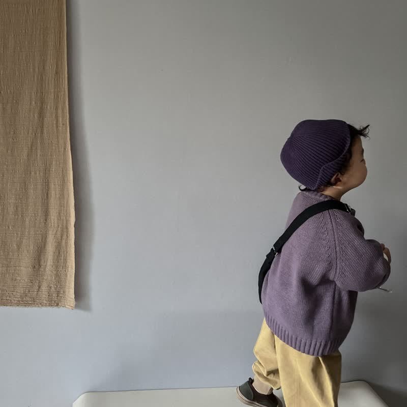 幼児用無地ゆったりリラックスセーター - image 26