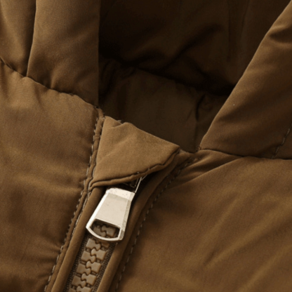 幼児用無地フード付きパファージャケット - image 8