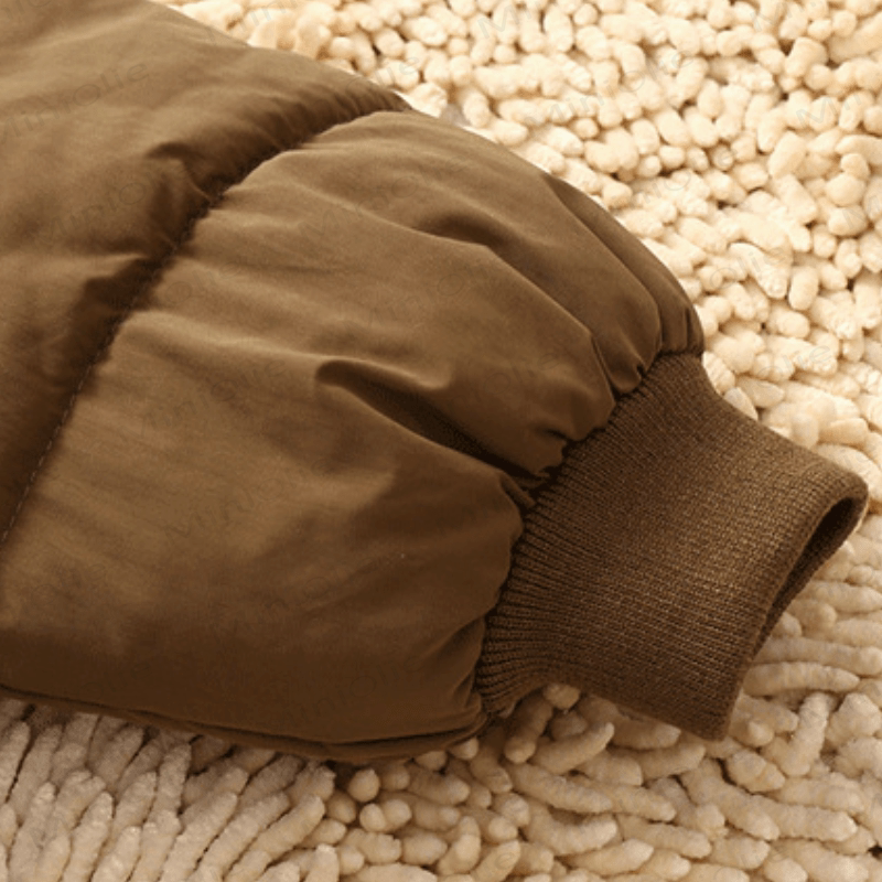 幼児用無地フード付きパファージャケット - image 11