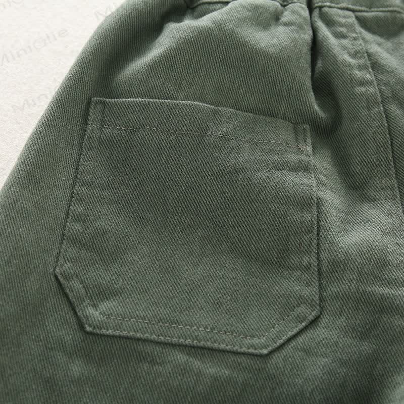 幼児男の子用無地シンプルパンツ - image 10