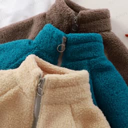 ベビースタンドカラープラッシュジャケット - image 3