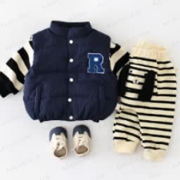 R ベビー 幼児用 レタード コットン パッド入りベスト - image 19 - image 20