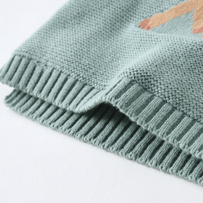 キッズキュートな馬柄厚手ニットセーター - image 4