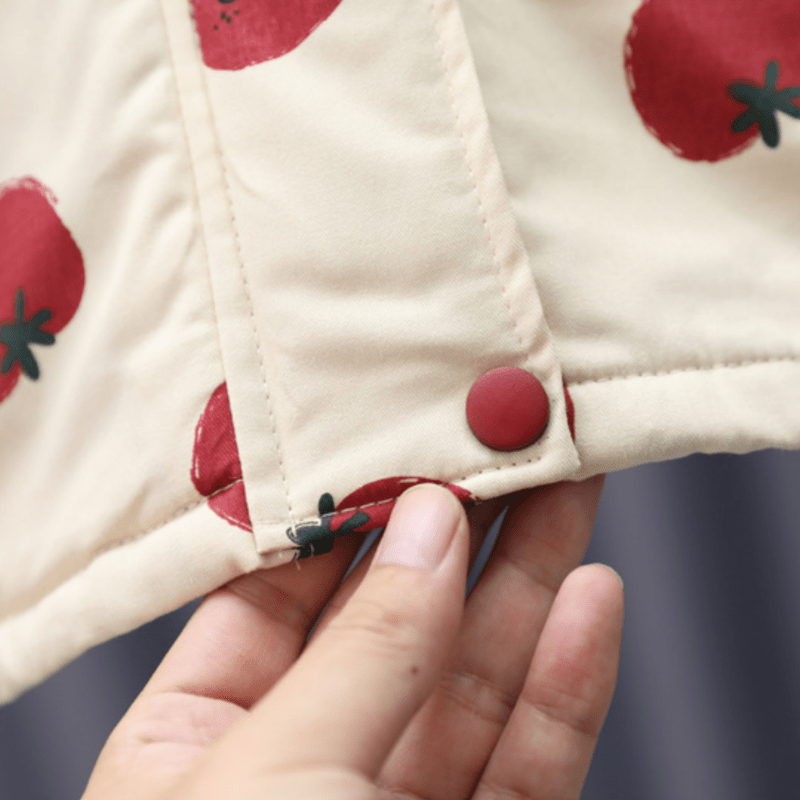 キッズガールズ トマトフード付きトレンチコート - image 11