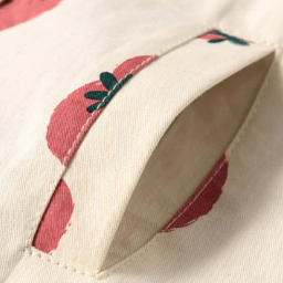 キッズガールズ トマトフード付きトレンチコート - image 9