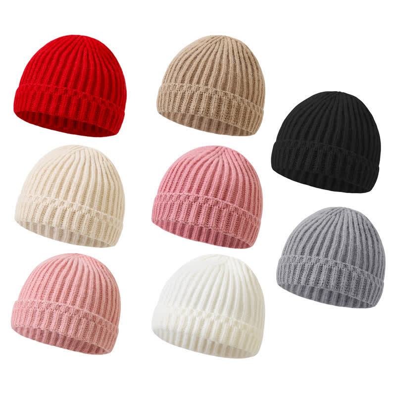 ベビー新生児用ピュアカラーシンプルビーニー - image 4