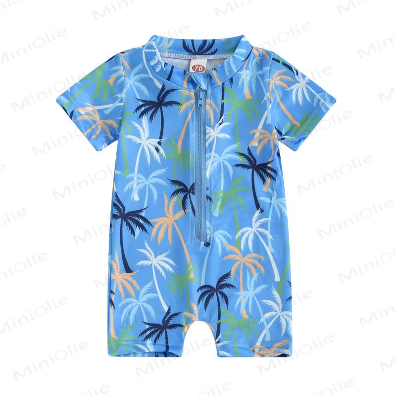ベビー幼児男の子用シャークボクサーショーツ水着 - ココヤシ - 3～5歳 - image 2