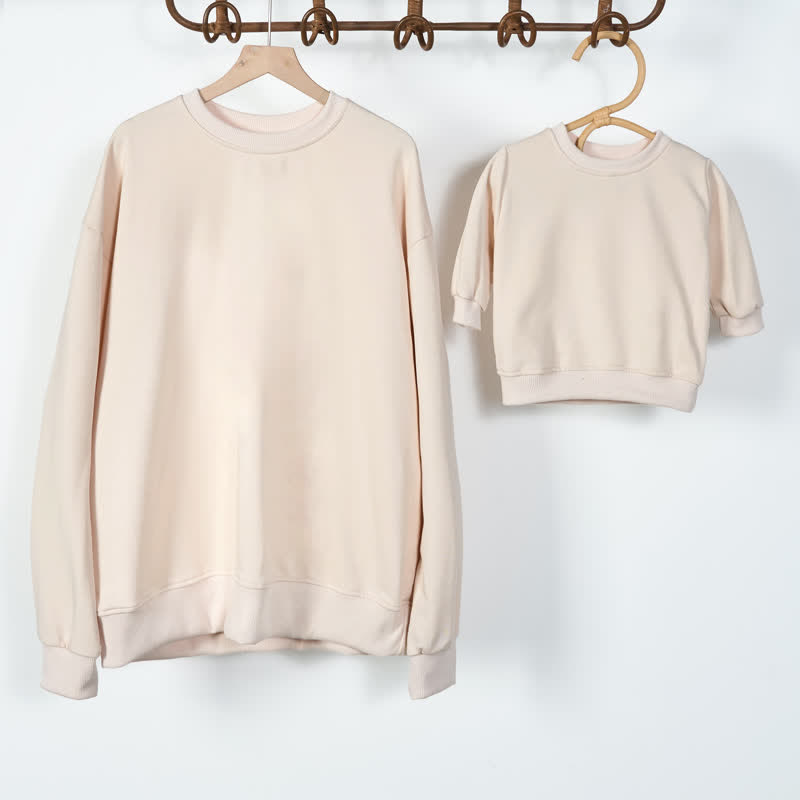 ママ/息子/女の子 ママと私 バッテリー スウェットシャツ - image 4