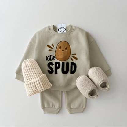 LITTLE SPUD ベビーポテトスウェットスーツ 2ピースセット - グレーグリーン - 2～3歳 - image 1