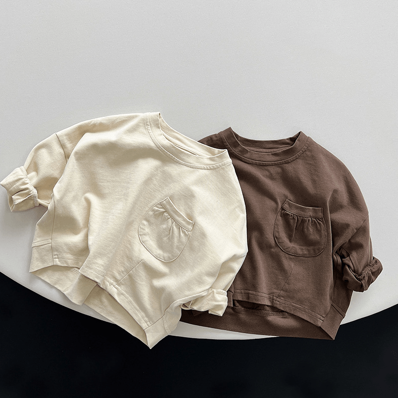 ベビー幼児用無地ルーズTシャツ - image 1