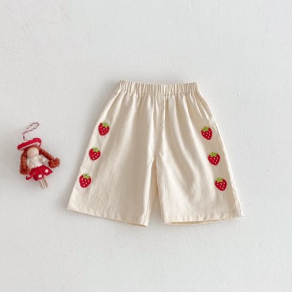 ベビーストロベリーニットタンクトップ/ショーツ - ベージュのショートパンツ - 3～5歳 - image 20
