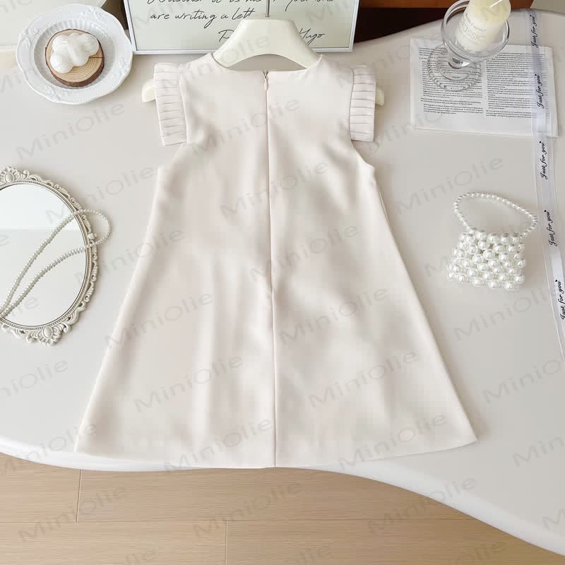 幼児用3Dフラワーノースリーブ優雅ドレス - image 2