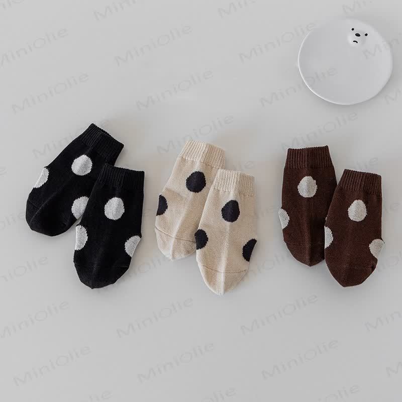 ベビー幼児用ラブリードットソックス