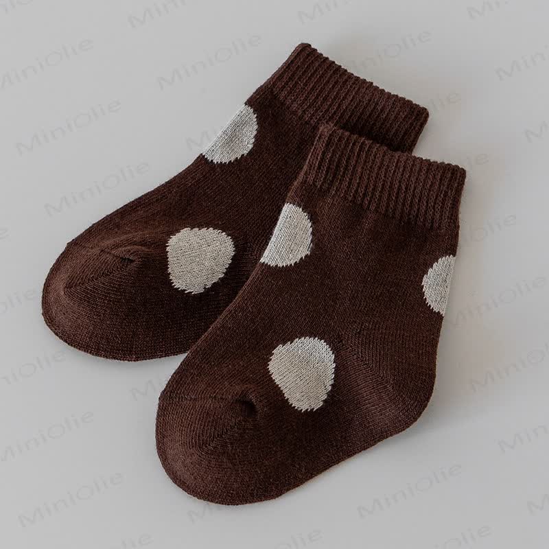 ベビー幼児用ラブリードットソックス