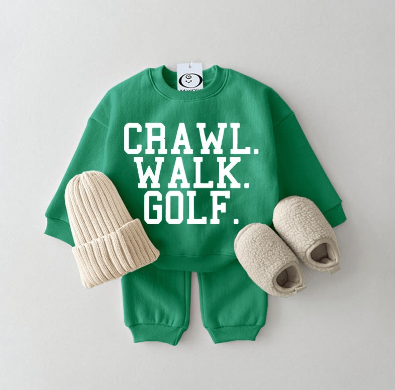 CRAWL. WALK. GOLF.ベビー2点セット（グリーン） - 緑 - 2～3歳 - image 1