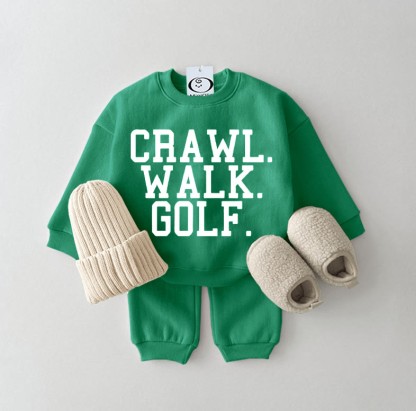 CRAWL. WALK. GOLF.ベビー2点セット（グリーン） - 緑 - 2～3歳 - image 1